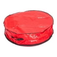 thumbnail image 1 of GUOOL Christmas Wreath Storage Bag Dustproof Case Waterproof Wreath Storage Holder red, 1 of 9