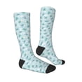 thumbnail image 3 of Picia Women Crew Soft Moisture-wicking Socks Sea Turtle Pattern Design Cotton Socks, One Size fit All, 3 of 9