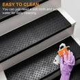 thumbnail image 5 of Rubber Stair Treads 35" x 10" 6 Pack, Outdoor Rubber Stair Treads Non-Slip with Nosing for Wooden Concrete Marble Tile Metal Steps Black, 5 of 16