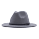 thumbnail image 3 of Sombrero de Jazz elegante a la moda de estilo coreano, cinturón de cuero para primavera y otoño e invierno, sombrero de Jazz informal de lana a la moda para mujer, 3 of 6