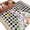 Black, variant on Easter Round Area Rug 6Ft Washable Circle Rugs for Bathroom Office, Cute Bunny Eggs Flowers Plants Pink Checkered Non-Slip Carpet Floor Mats Indoor Outdoor Carpet Runner Aesthetic Home Decor
