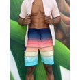 thumbnail image 3 of Rokka&Rolla Men's 9" NO Mesh Liner Board Shorts Elastic Waist Quick Dry Swim Trunks, up to Size 2XL, 3 of 10