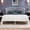 White, variant on Virans Full Size Metal Platform Bed with Victorian Style Headboard, Heavy Duty Steel Slat Support, 12"Under Bed Storage,Easy Assembly, White