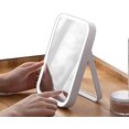 thumbnail image 1 of Bathroom Vanity Mirrors Lighted Makeup Mirror - 8.66'' X 3'' LED Vanity Mirror with Magnifying, 180 Rotation Double Sided Makeup Mirror Cosmetic Mirror Makeup Mirror, 1 of 7