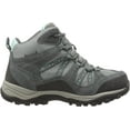 thumbnail image 6 of Northside Womens Freemont Leather Mid Waterproof Hiking Boot 6 Gray/Aqua, 6 of 8