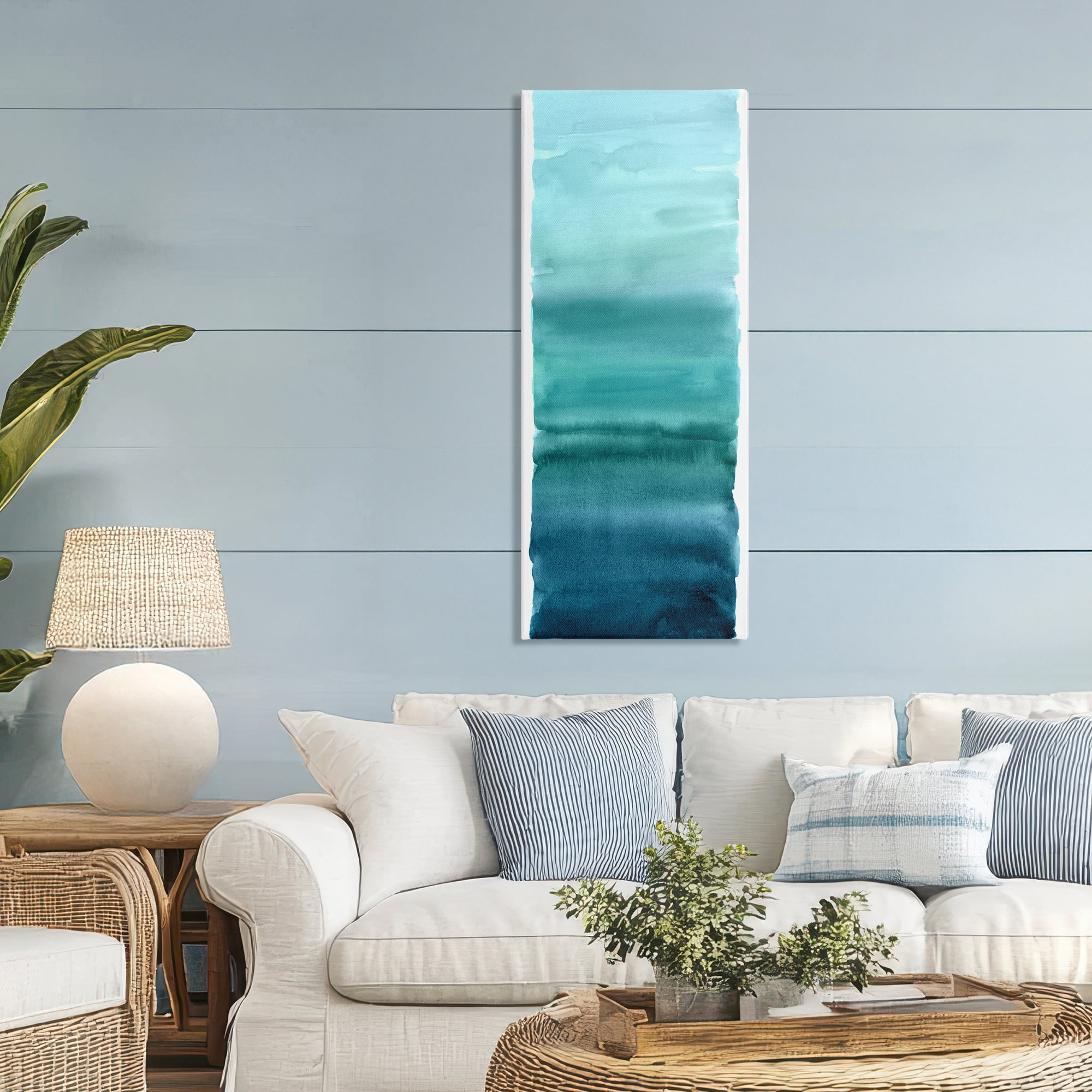 Stupell Industries Cerulean Blend Gradient Canvas Wall Art, design by Allie Corbin