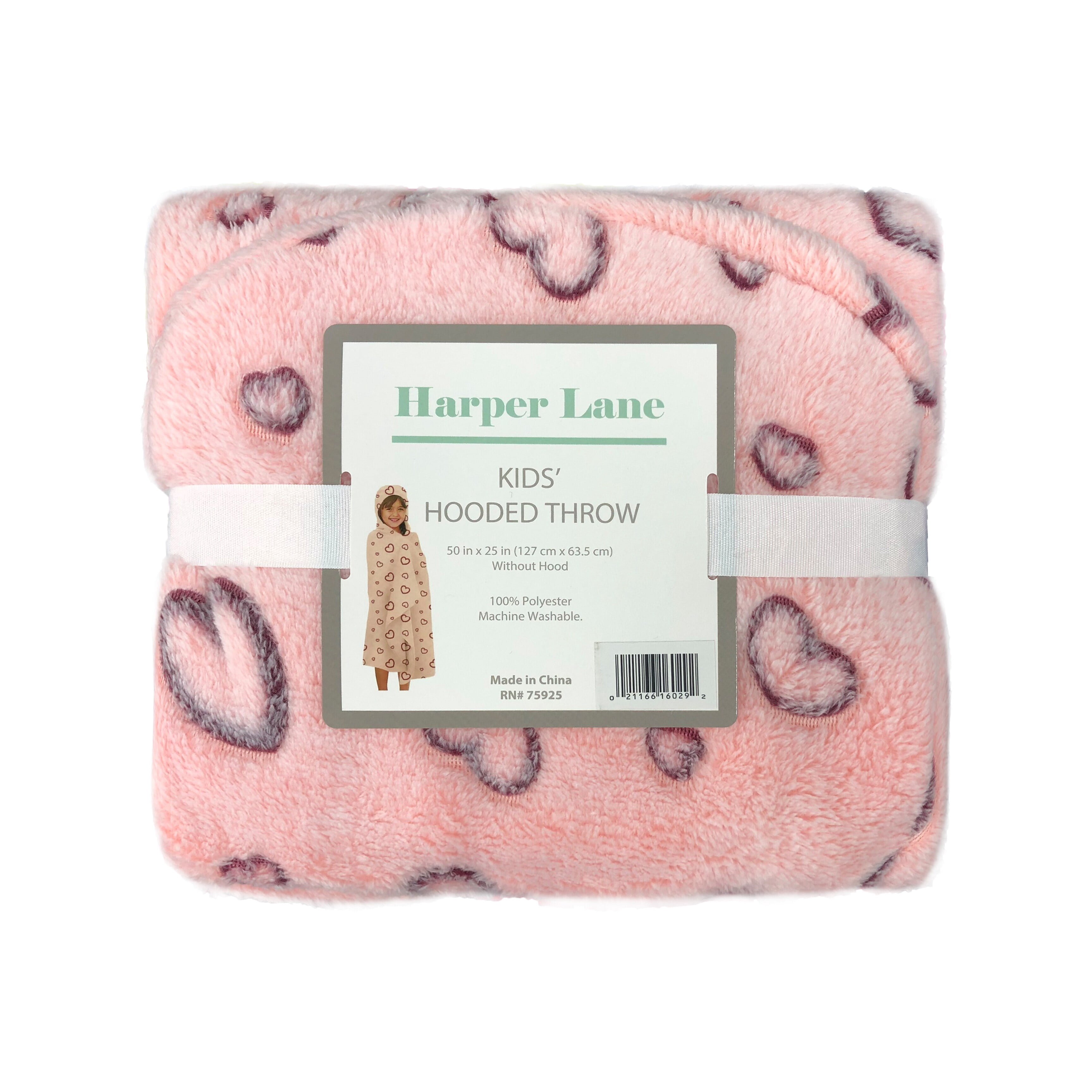 Kids Glow in the Dark Paw and Bones Hooded Throw