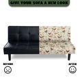 thumbnail image 5 of SCRAWLGOD Rooster Hen Flower Print Sofa Slipcover Armless Couch Cover for Pets Stretch Couch Cover 3 Seater Washable Dustproof Sofa Slipcover, 5 of 9