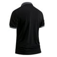 thumbnail image 3 of Camisa a rayas slim fit para hombre: prenda informal de negocios, tejido transpirable para primavera/verano/otoño, estampado elegante y sofisticado, 3 of 3
