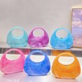 thumbnail image 5 of Bolsos de noche de media luna para mujer, bolsos de mano y carteras de diseñador de lujo, novedad 2023, en textura de mica acrílica, pequeños bolsos de mano para la muñeca, 5 of 5