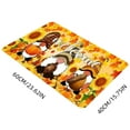 thumbnail image 3 of Zawou Fall Welcome Mat, Pumpkin Pattern Indoor Entryway Soft Door Mat, Ultra Thin Non-Slip Washable Runner Rug for Hallway, Kitchen, Front Door, Seasonal Autumn and Thanksgiving Decor, 3 of 7
