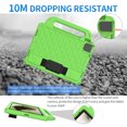 thumbnail image 4 of Feishell For iPad Mini 6 Case 8.3 Inch 2021 with Pencil Holder Adjustable Shoulder/Hand Strap Kickstand Rubber Three Layer Convertible Handle Cover For iPad Mini 6,Green, 4 of 9