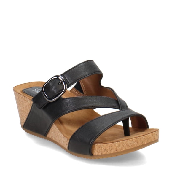 Sandalia Eurosoft Emrie Negra Talla 11 Ancho Medio
