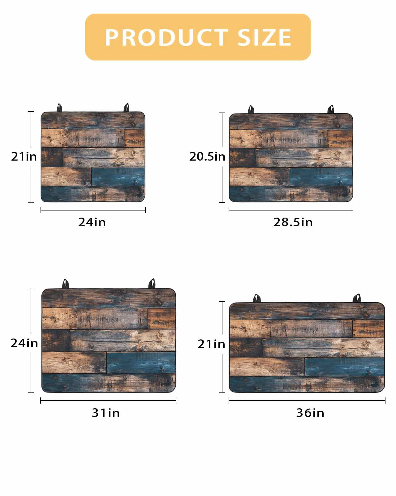 nqOlkjepod Large Induction Cooktop Protector Mat 24"x21", Vintage Wooden Stove Top Covers for Electric Stove, Farmhouse Retro Shabby Wood Decorative Stove Burner Cover Mats, Glass Top Stove Cover