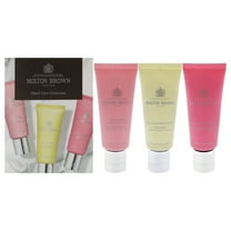 Molton Brown Floral and Spicy Hand Care Collection Set , 3 Pc 1.4oz Delicious Rhubare and Rose Hand Cream, 1.4oz Orange and Bergamot Hand Cream, 1.4oz Fiery Pink Pepper Hand Cream