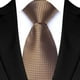 thumbnail image 5 of Corbata de lujo para hombre de 8 cm, color marrón y naranja, con rayas de lunares, corbata tejida en jacquard para negocios, bodas y fiestas, 5 of 5