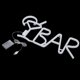 thumbnail image 4 of BAR Letras en forma de luz de neón LED, letreros de tienda, luz para fiesta, Bar, decoración del hogar, azul, 4 of 14