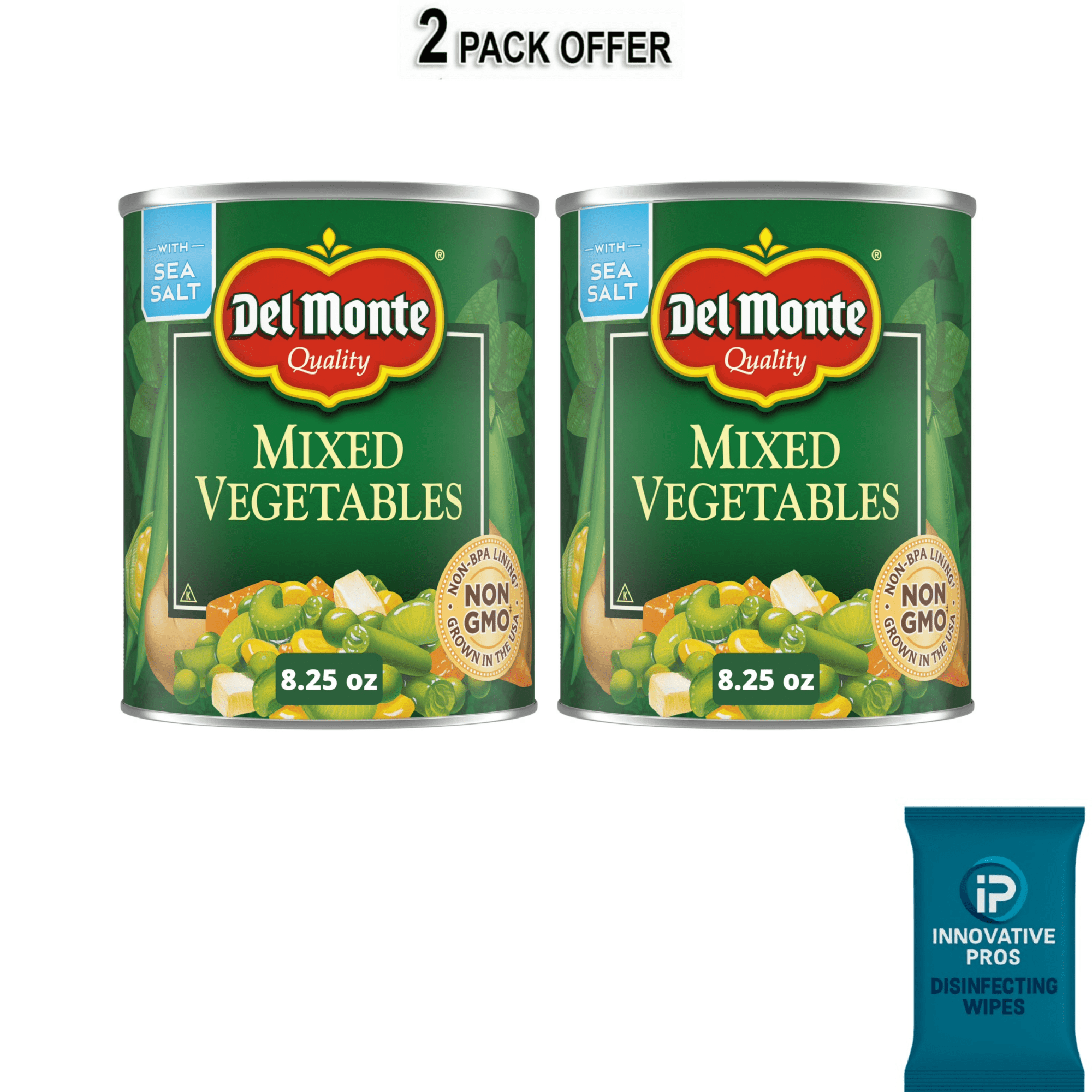 Del Monte Mixed Vegetables, Fresh Cut, 8.25 Oz, Pack of 1