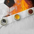 thumbnail image 4 of Homewish Football Soccer Black Out Curtains,Ball Sport Game Curtains Pack of 2 (42x63 Each),Black Orange White Bedroom Curtains For Teens,Luxury Bedroom Decor, 4 of 6