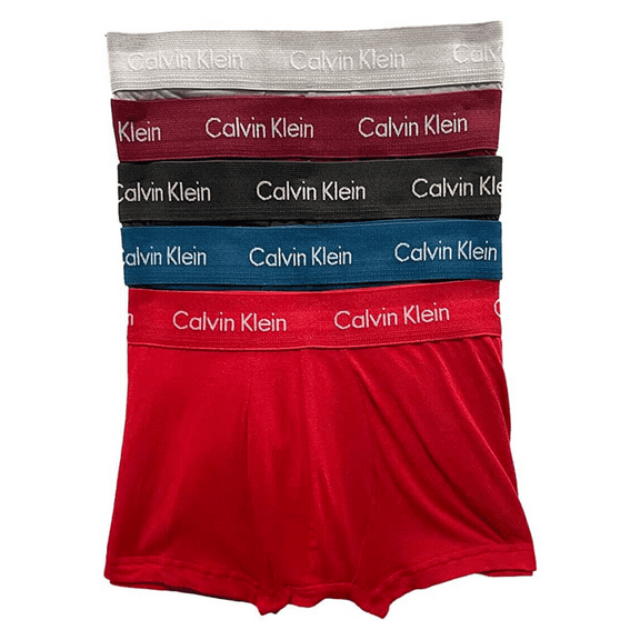 Calvin Klein Cotton Stretch Low Rise Trunk 5-Pack NB3394 Size X-Large