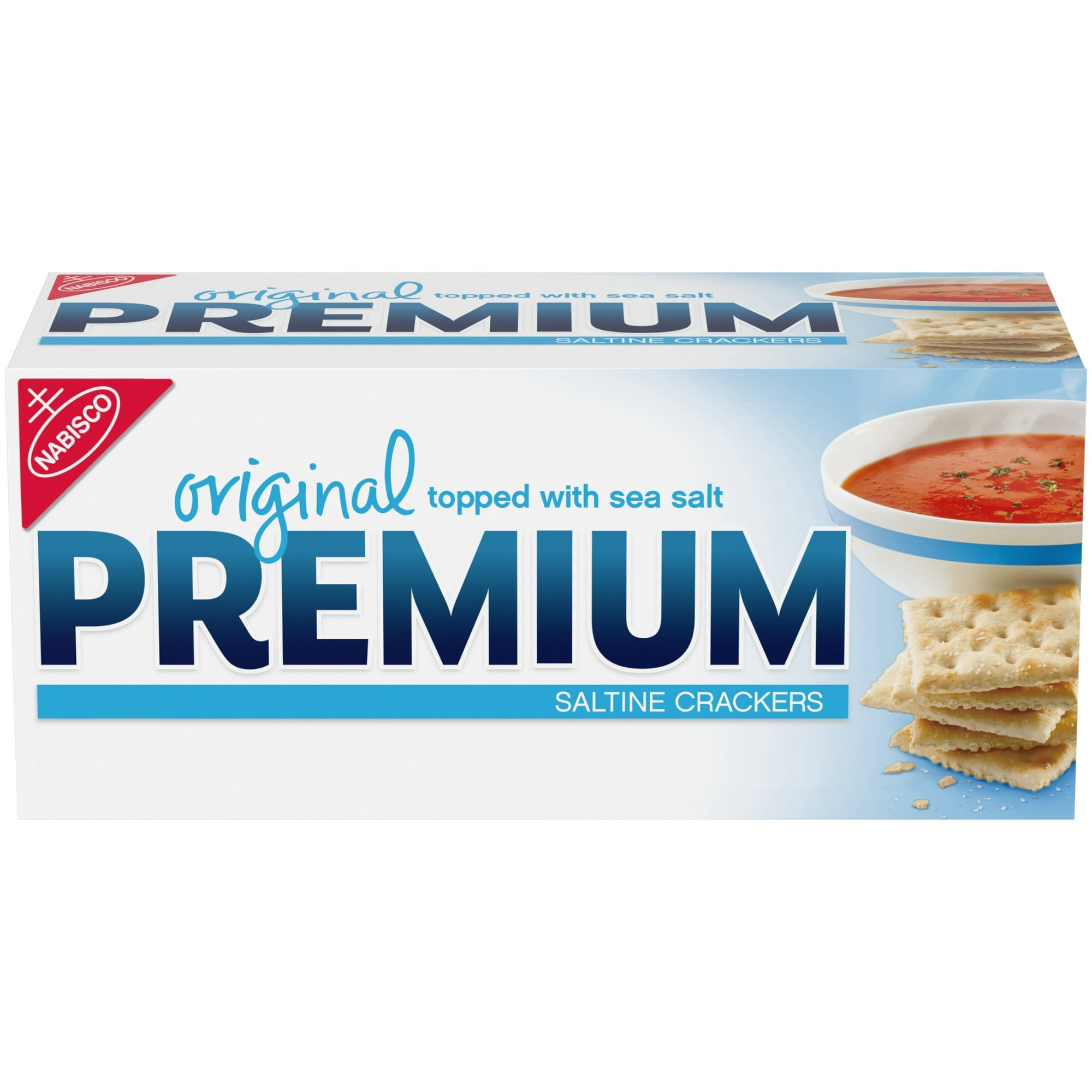 (3 pack) Premium Original Saltine Crackers, 16 oz