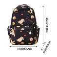 thumbnail image 4 of ibiyuan School Backpacks Nylon Cartoon Print Large Capacity Double Shoulder School Bag for Ages 5th 6th 8th 10th, Middle Elementary, High School, Outings, 4 of 5
