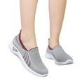 thumbnail image 5 of Xiaoxatg Comfortable Women's Casual Shoes for Everyday Use with Breathable Mesh Design Ideal for Spring and Summer Pairing with Jeans and Casual Outfits 6 Grey, 5 of 9