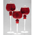 thumbnail image 4 of HC Terra Collection Red Hurricane Centerpiece Candle Holder Set of 3, 4 of 4