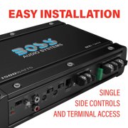BOSS Audio Systems OX1.5KM Onyx Series Car Audio Subwoofer Amplifier – 5000 High Output, Class A/B, 2/4 Ohm, Low/High Level Inputs, Low Pass Crossover, MOSFET Power, Monoblock, Full Range, Stereo