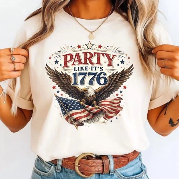 Party Like It’S 1776 T-Shirt Usa 250Th Anniversary 2026 Patriotic 4Th Of July