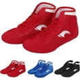 thumbnail image 2 of RURAN Kids School Wrestling Shoes Boys Girls Boxing Shoes Fitness Sneakers High Top Wrestling Training Shoes Boots Anti Slip, 2 of 7