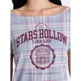 thumbnail image 4 of Gilmore Girls Women's Off the Shoulder Skimmer Tee, Sizes XXS-XXL, 4 of 5