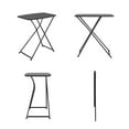 thumbnail image 3 of Mainstays 26" Adjustable Height Personal Folding Table, Black, 3 of 8