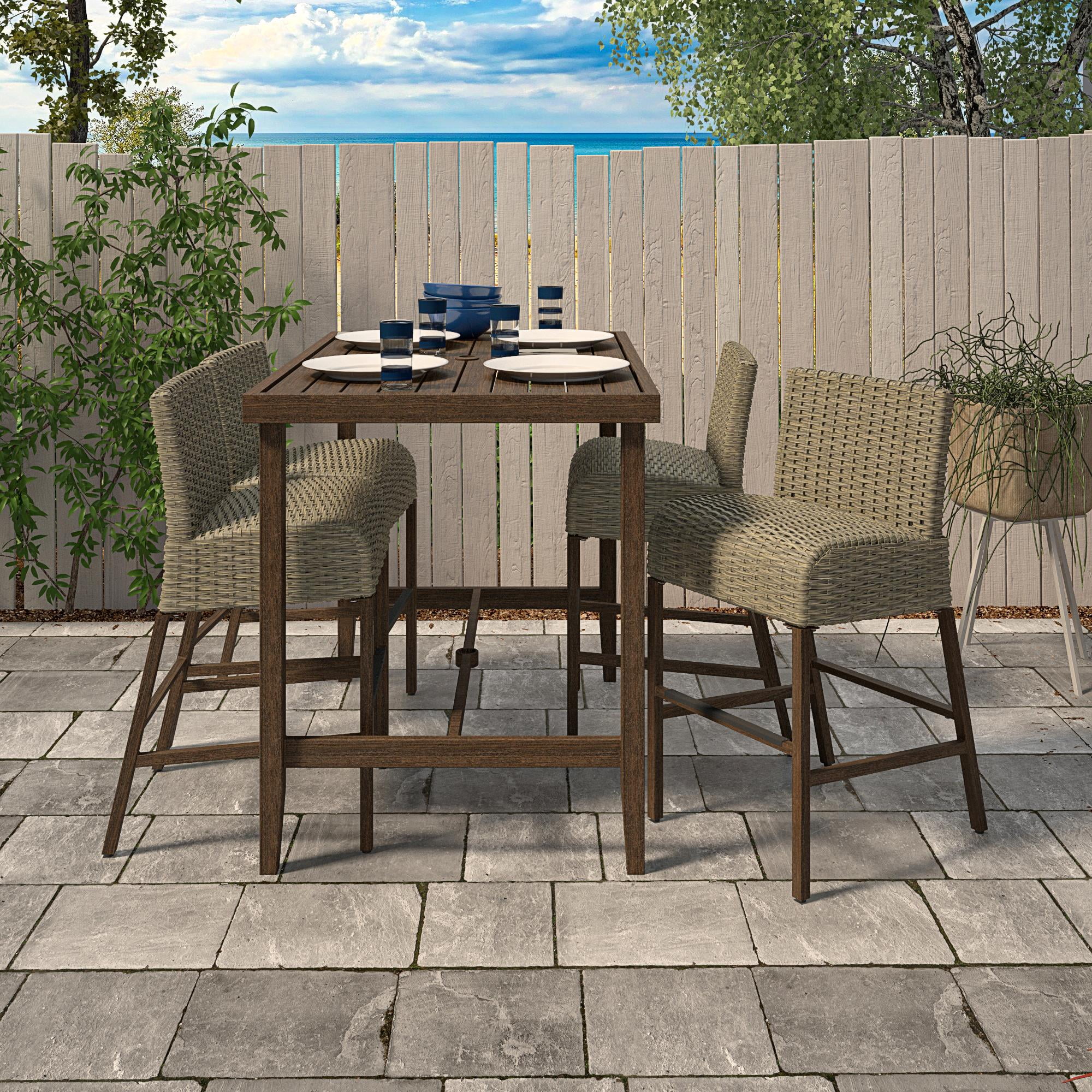 COSCO Outdoor Living, SmartWick, Patio Dining Set, Bar Table, 4 Bar