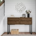 thumbnail image 5 of Sintosin Vintage Wrought Iron Wall Decor 22 Inch, Hanging Distressed White Farmhouse Wood and Metal Wall Art Decor, Rustic Medallion Home Wall Decor for Living Room Bedroom Entryway Hallway, 5 of 8