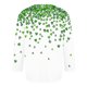 thumbnail image 3 of Camisetas de Manga Larga de Algodón Cuarto de Manga Cuello Redondo con Impresión Del Día de San Patricio, Moda Casual, 3 of 8