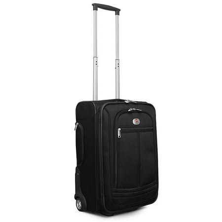 Swiss Black 21" Upright Suitcase