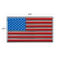 thumbnail image 4 of Auto Drive American Flag Flexible Aluminum Automotive Decal by Chroma, Red, Blue, Chrome, 2.25" x 5.5", 4 of 5