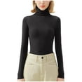 thumbnail image 5 of Haut pour Femmes, Chandail à Col Roulé à Manches Longues Décontracté, Loungewear pour Femmes, 5 of 5