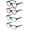 Multicolor, variant on 4 Pair Reading Glasses Men Women - Comfortable Modern Rectangular Readers with Spring Hinge +2.50
