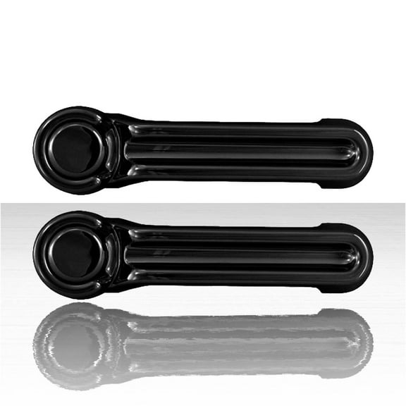 4pc Front Door Handle Covers for 07-18 Jeep Wrangler JK - Gloss Black w/o Smart