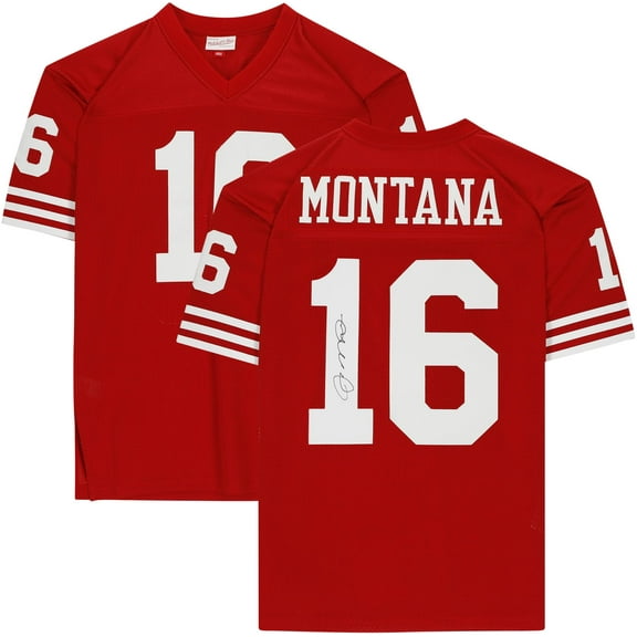 Joe Montana San Francisco 49ers Autographed Mitchell & Ness Red Authentic Jersey - Fanatics Authentic Certified