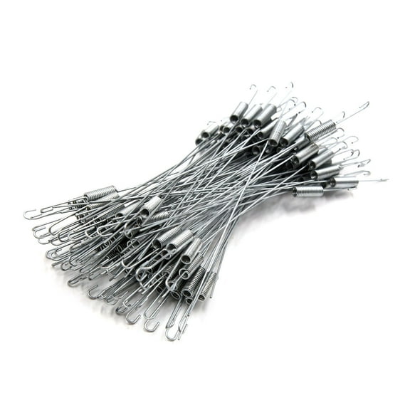 Unique Bargains 100Pcs 6.1" Length Metal Brake Throttle Return Spring for Motorcycle Car