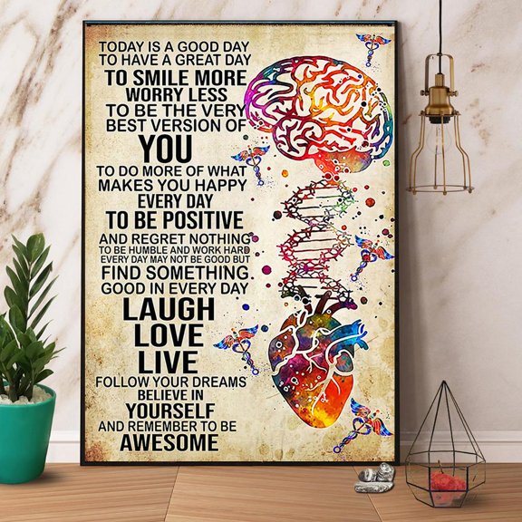 Nurse Today Is A Good Day Laugh Love Live Paper Poster No Frame Matte Wall Art Decor 11 x 17 Inch Poster