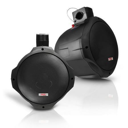 Pyle PLMRB85 - Dual Marine Wakeboard Water Resistant Speakers, 8-Inch 300 Watt Tower Speakers,