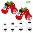 thumbnail image 5 of Dengjunhu 4Pcs Pet Ankle Socks Christmas Series Pattern Anti-skid Good Elasticity Cartoon Pet Cotton Short Socks for Holiday, 5 of 7