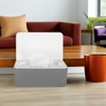 thumbnail image 4 of Luxshiny Grey Plastic Refillable Wipes Container with Large Capacity and Convenient Pullout Opening for Home, 4 of 8