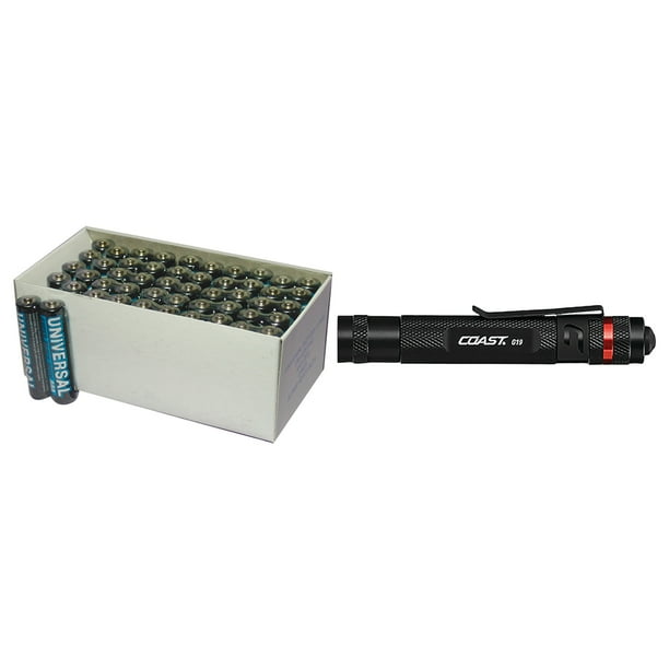 Coast 19384 G19 Inspection Beam Penlight & UPG AAA 50 PK