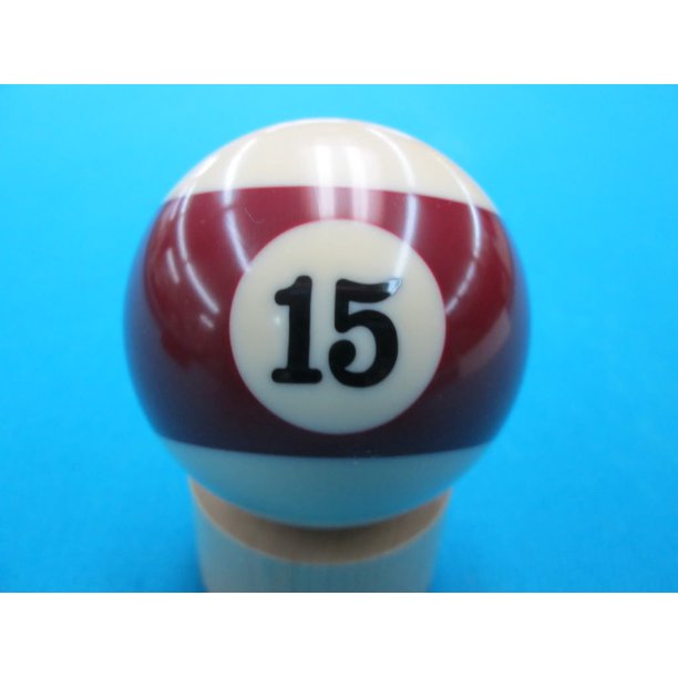 Single 15 Billiard Pool Ball Replacement 2.25 inch Regular Size Standard 2 1/4