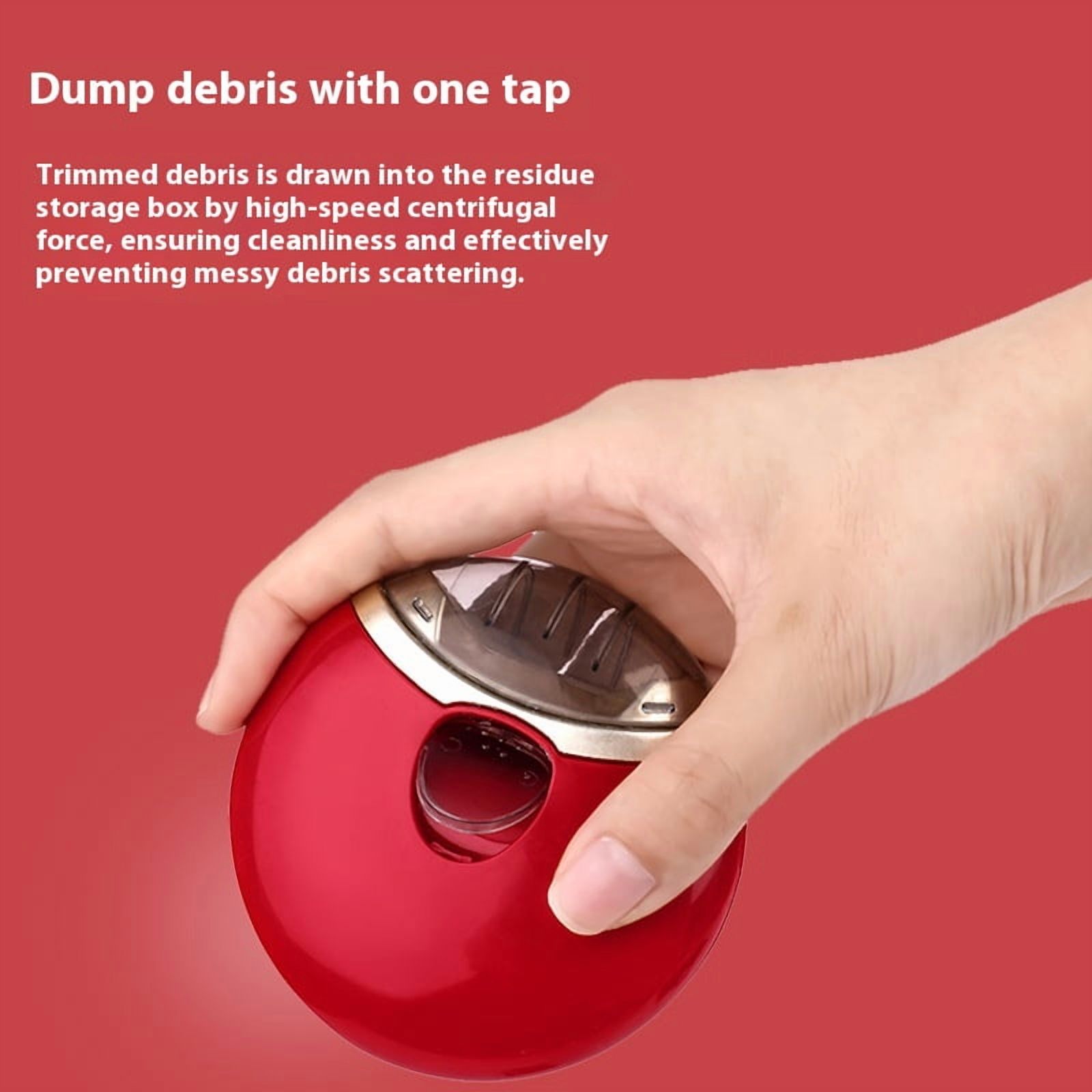 Baby Fingernail Clipper - Electric Nail Trimmer, USB Rechargeable Automatic Nail File for Baby, Kids, Adult Gift(Red)
